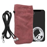 Husa Universala Kwmobile pentru telefon, Marime XXL - 7 inch, Roz, Textil, KWM0000199B002C