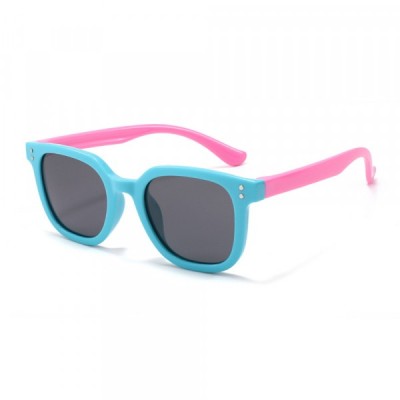 Ochelari De Soare Copii Techsuit 8351-C27, Polarizati, Albastri Roz foto