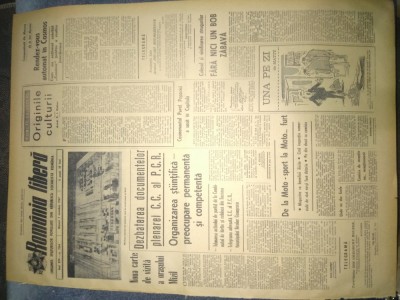 ZIARUL ROMANIA LIBERA 1 NOIEMBRIE 1967 foto