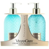 Cumpara ieftin Vivian Gray Gemstone Jasmine Patchouli - Set sapun lichid si lotiune de maini, 2 x 300 ml