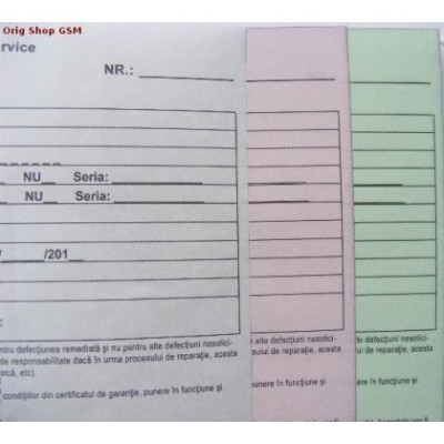 Autocopiative A5 Proces Verbal de primire in service foto
