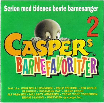 CD Caspers Barnefavoritter 2, original, muzica pentru copii foto