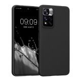 Husa Kwmobile pentru Xiaomi Redmi Note 11 Pro Plus 5G, Silicon, Negru, 58095.47, Carcasa