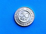50 Sen 1961 Indonesia-UNC-luciu..