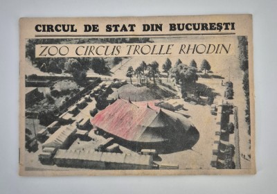 Program Circul de Stat Bucuresti 1959 foto