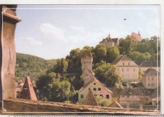 bnk cp Sighisoara - Vedere din Turnul cu Ceas spre Biserica din Deal - necirculata
