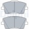 DELPHI LP3515 set placute frana,frana disc