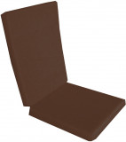Perna decorativa pentru scaun de bucatarie cu spatar, dimensiune sezut 42x40 cm, spatar 42x50 cm, culoare maro, Palmonix