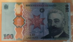 Bancnota de 100 de lei Desavar?irea Marii Uniri - I.C Bratianu. foto