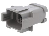 Conector cablu-cablu PX0 tată 8 pini gri IP68