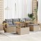 vidaXL Set canapele grădină cu perne 6 piese bej poliratan/lemn acacia 3327587