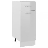 vidaXL Dulap inferior cu sertar &ldquo;Lyon&rdquo; alb lucios 30x46x81,5cm