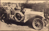 HST P318 Poză militari austro-ungari cu automobil Primul Război Mondial