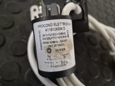 Filtru deparazitare , condensator cu cablu masina de spalat Indesit Hotpoint Whirlpool /C34 foto