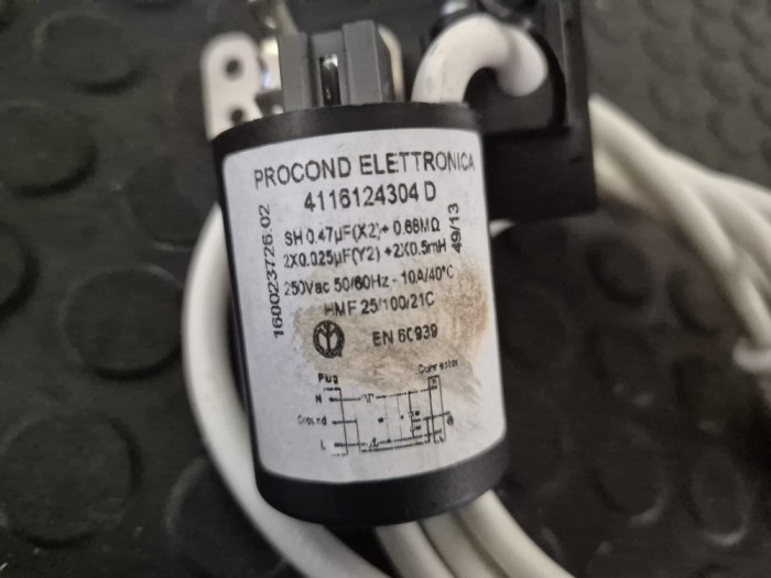 Filtru deparazitare , condensator cu cablu masina de spalat Indesit Hotpoint Whirlpool /C34