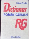 Dictionar Roman-German Mihai Anutei - 1990, 1618 pagini, Cartonata, Editura Stiintifica, Stare Buna