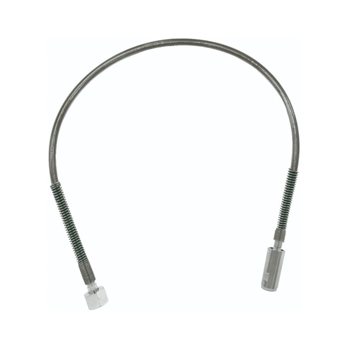 Hochdruckschlauch - CO2 f&uuml;r Wandarmatur - 1m - Sechskant und Handanzugsr&auml;ndelmutter