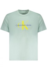 Calvin Klein Jeans Tricou barbati, cu imprimeu central, Regular fit, Verde foto