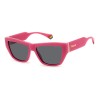 Ochelari de Soare Damă Polaroid PLD-6210-S-X-MU1 &Oslash;55mm, Polarizați, Gri Roz, UV400, Carcasă Inclusă