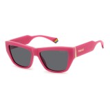 Ochelari de Soare Damă Polaroid PLD-6210-S-X-MU1 &Oslash; 55 mm, Plastic, Bej