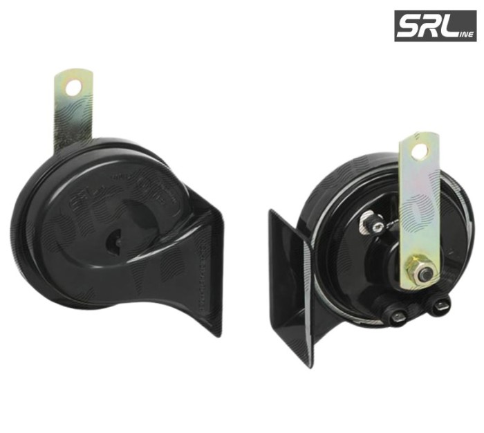 Set 2 claxoane auto SRLine 12V/420+510Hz tip goarna cu conectori 2x(6,3-0,8) Kft Auto Set 2 claxoane auto SRLine 12V/420+510Hz tip goarna cu conectori 2x(6,3-0,8) Kft Auto