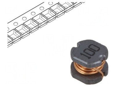 Inductor SMD 10uH 100m&amp;Omega; foto