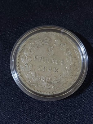 Franța 1842 W - 5 franci - Monedă de argint foto