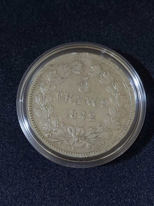 Franța 1842 W - 5 franci - Monedă de argint
