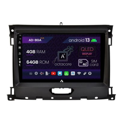 Navigatie Ford Ranger (2015-2022), Android 13, A-Octacore 4GB RAM + 64GB ROM, 9 Inch - AD-BGA9004+AD-BGRKIT120V2 foto