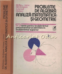 Probleme De Algebra, Analiza Matematica Si Geometrie - M. Becheanu foto