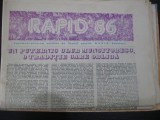 Rapid Bucuresti (fotbal) - revista supliment 1986, 32 pagini, stare buna