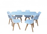 Set Masa Cu 6 Scaune HB01 Mare 160 cm