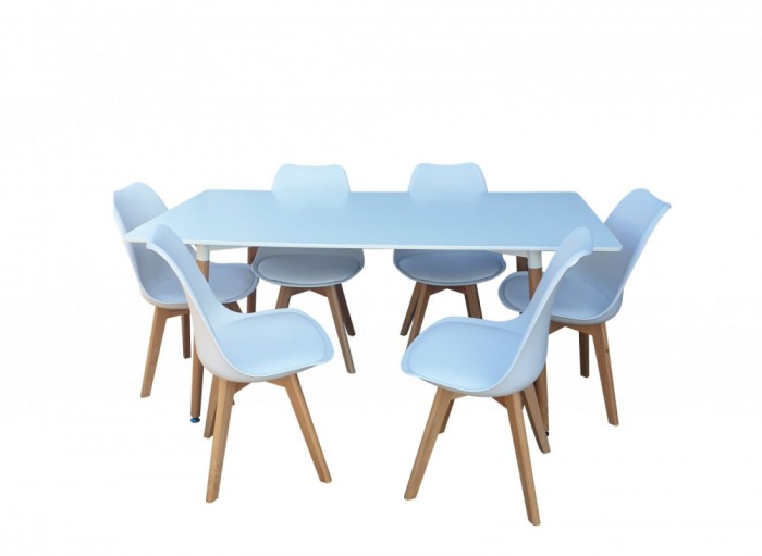 Set Masa Cu 6 Scaune HB01 Mare 160 cm