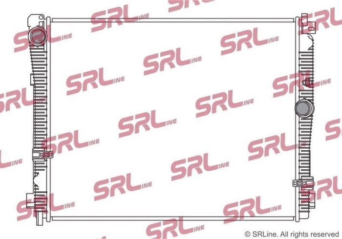 Radiator BMW Seria 3, 4 / Gc, Z4 G29, motor: 2.0 T, 3.0 R6 T, intrare/iesire conectare rapida, 615x499x32, SRLine, Aluminiu/ Plastic brazat,