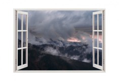 Autocolant decorativ, Fereastra, Natura si peisaje, Multicolor, 85 cm, 2889ST foto