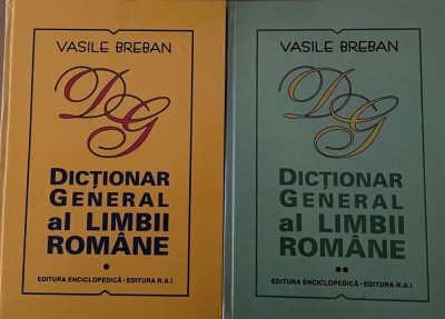 Dicționar general al limbii romane Vasile Breban 2 volume foto
