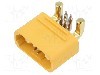 Conector alimentare DC, 500V, 6 (4+2) pini, seria AS150U, {{Dimensiune pin}}. AMASS - AS150UPW-M