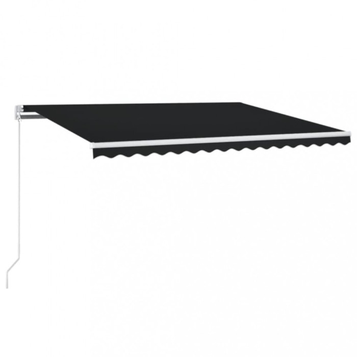 Copertina retractabila manual, antracit, 450x350 cm