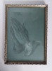 Tablou maini in rugaciune, print pe carton, rama lemn, sub sticla, 20.5x28.5cm