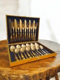 Set tac&acirc;muri 24 piese aurii