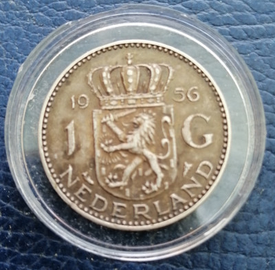 Moneda argint 1 gulden 1956 foto