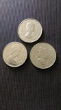 5 CENTS CANADA ,LOT DE TREI MONEDE AN:1962,1965,1995., America de Nord