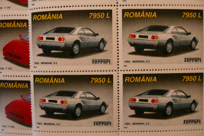 VOC 1999 LP 1499 Automobile Ferrari MNH - bloc de 4 foto
