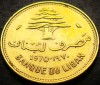 Moneda exotica 10 PIASTRES - LIBAN, anul 1970 * cod 3919, Asia