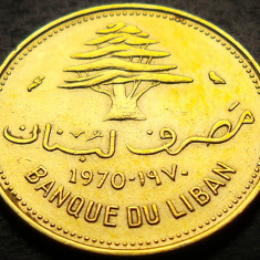 Moneda exotica 10 PIASTRES - LIBAN, anul 1970 * cod 3919