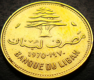 Moneda exotica 10 PIASTRES - LIBAN, anul 1970 * cod 3919 foto