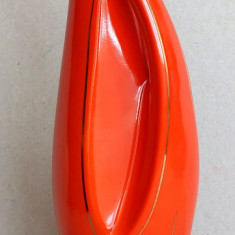Vaza modernista din ceramica, model vintage deosebit, inaltime 29 cm