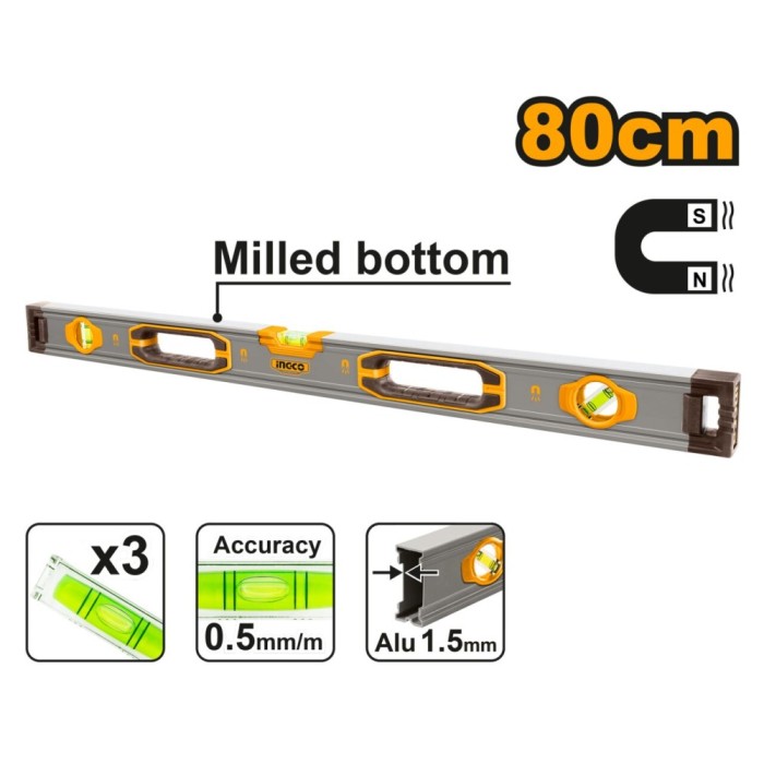 Boloboc 100 cm magnetic industrial - Ingco HSL38100M