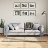 vidaXL Covor ISTAN, cu fire &icirc;nalte, aspect lucios, bej, 80x150 cm