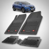 Cumpara ieftin Covorase Auto Tip Tavita TeamCar&reg; Renault Kadjar (2015-2024) Negre, Material Rezistent, Margine Inaltata